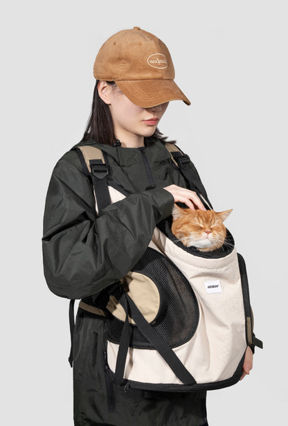 Zaino porta-animali frontale stile tote per cani e gatti