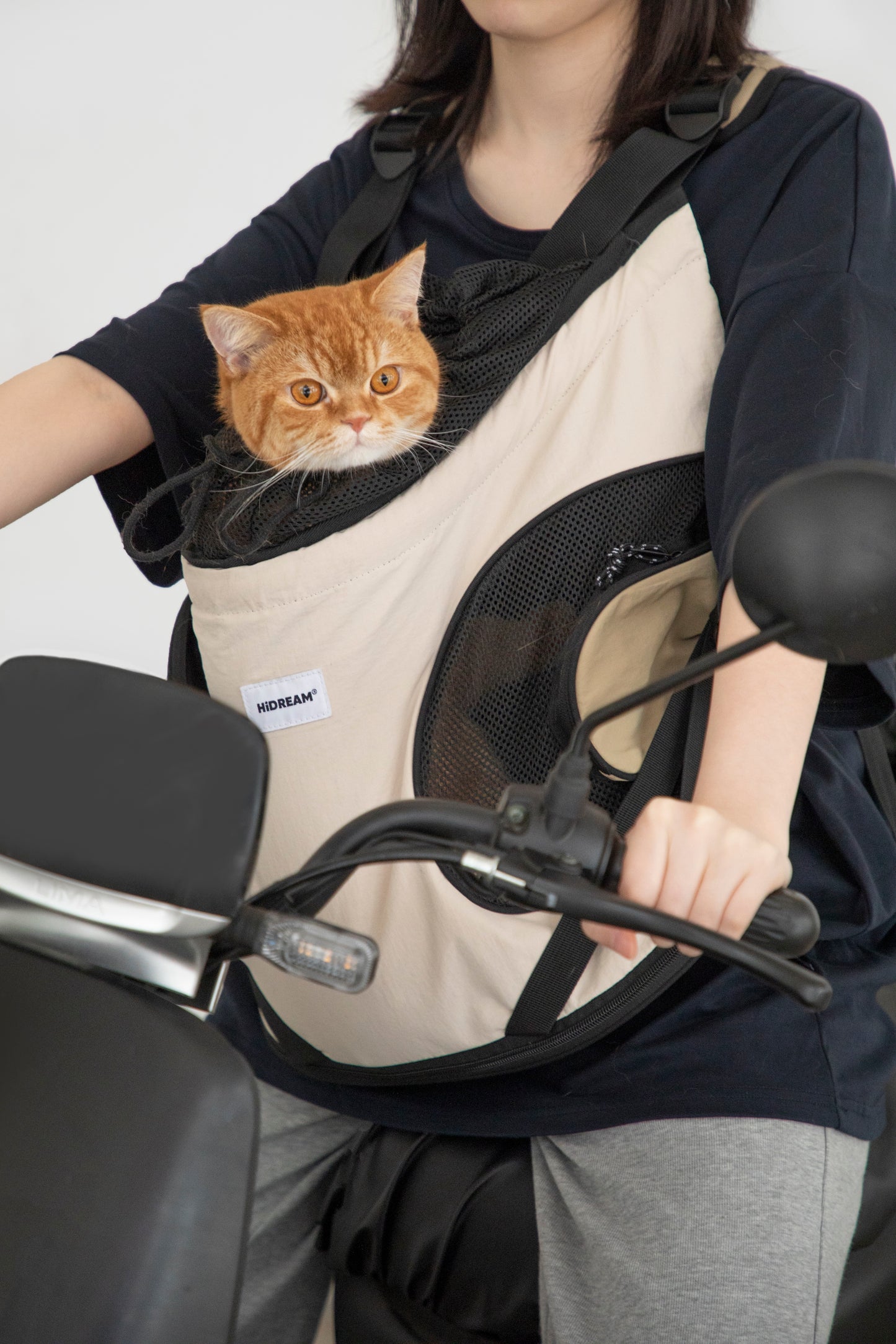 Zaino porta-animali frontale stile tote per cani e gatti