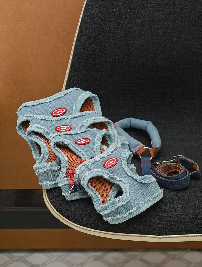 Pettorina a H regolabile anti-fuga con guinzaglio per cani